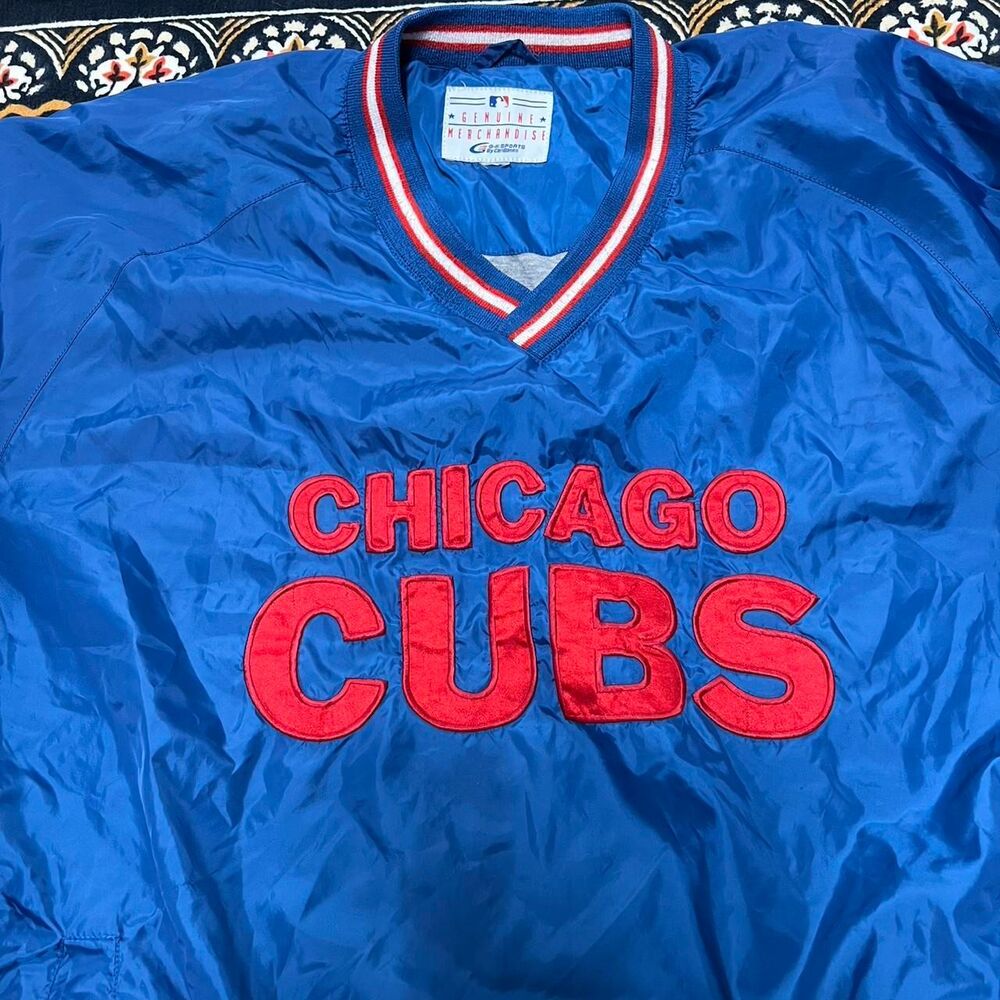 Chicago Cubs 90s windbreaker jacket size XL pullover embroidered nike MLB y2k - Picture 7 of 7
